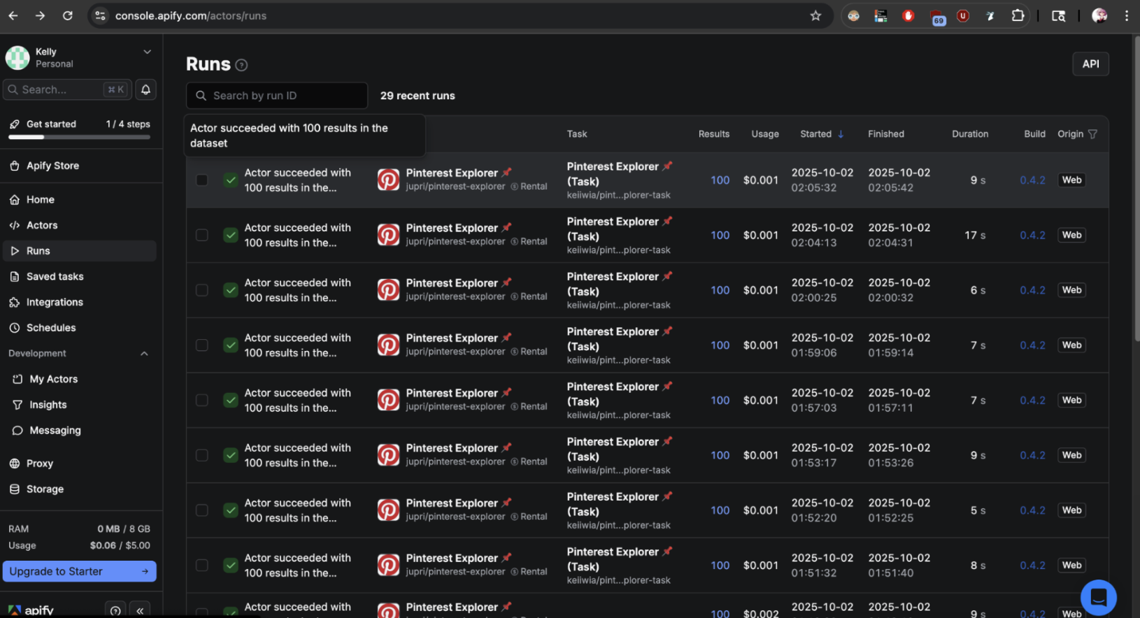Pinterest data scrape 2